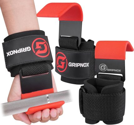 GRIPNOX Premium Lifting Hooks - Red