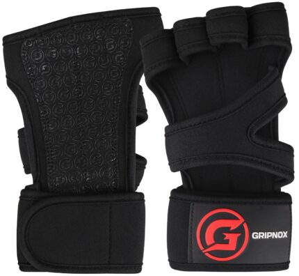Gripnox Openhand Ventilated Gym Gloves – Black