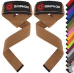 GRIPNOX Cotton Lifting Straps - Brown - available colors view