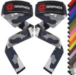GRIPNOX Cotton Lifting Straps - Grey Camouflage - available colors view
