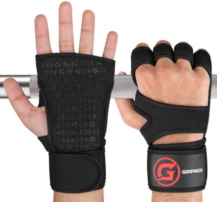 Gripnox Openhand Ventilated Gym Gloves – Black detail