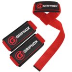 GRIPNOX Cotton Lifting Straps - Red - main product image