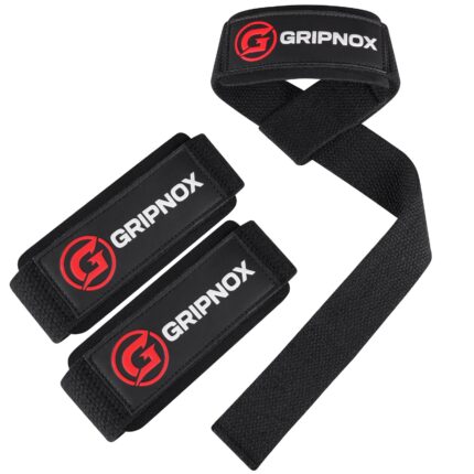 GRIPNOX Cotton Lifting Straps - Black - main product image
