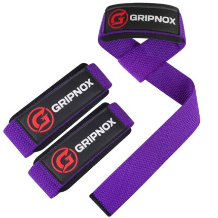 GRIPNOX Cotton Lifting Straps - Purple - main product image