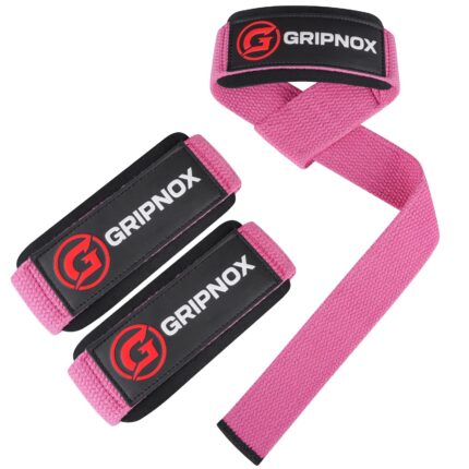 GRIPNOX Cotton Lifting Straps - Pink - main product image