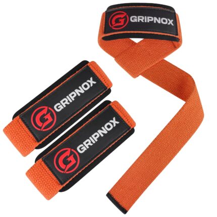 GRIPNOX Cotton Lifting Straps - Orange - main product image