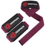 GRIPNOX Cotton Lifting Straps - Mehroon - main product image
