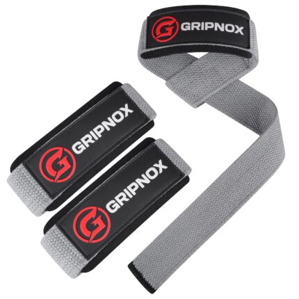 GRIPNOX Cotton Lifting Straps - Grey - main product image