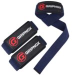 GRIPNOX Cotton Lifting Straps - Navy Blue - main product image