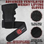 Gripnox Openhand Ventilated Gym Gloves – Black detail