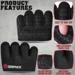Gripnox Palm Gym Gloves – Black detail