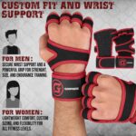 Gripnox Openhand Ventilated Gym Gloves – Red detail