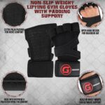 Gripnox Openhand Ventilated Gym Gloves – Black detail