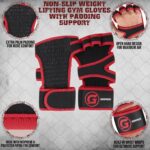 Gripnox Openhand Ventilated Gym Gloves – Red detail