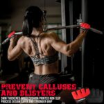 Gripnox Palm Gym Gloves – Red detail