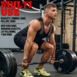 GRIPNOX Cotton Lifting Straps - Brown - male athlete training use