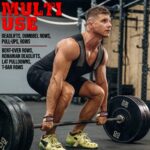 GRIPNOX Cotton Lifting Straps - Army Camouflage - male athlete training use
