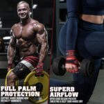 Gripnox Openhand Ventilated Gym Gloves – Red detail