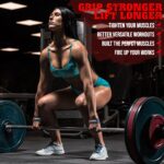 GRIPNOX Cotton Lifting Straps - Blue - female athlete training use