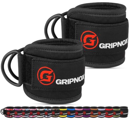 Gripnox Ankle Straps for Cable Machine - Black